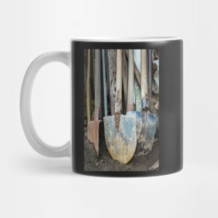 Rusty gardening tools Mug